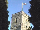 The Norman church in the centre of Chalfont St. Giles